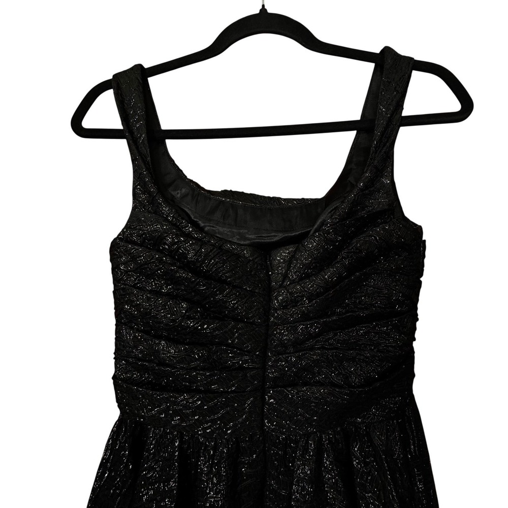 MAC DUGGAL Womens Black Sparkle Gown Dress 4 Formal Gala Prom Dance Whimsigoth - Picture 4 of 9